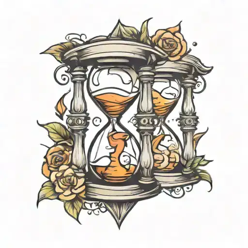 Hourglass And Hand