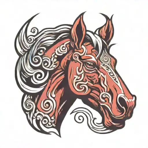 Red Horse Head