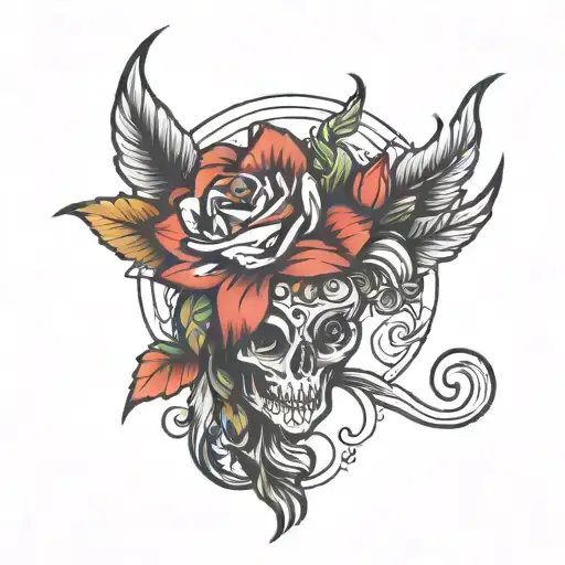 Traditional Style Tattoo And Fine Line