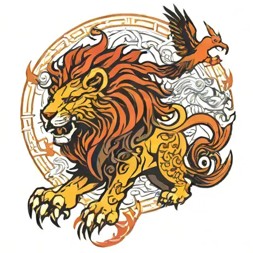 Lion And Phoenix Line