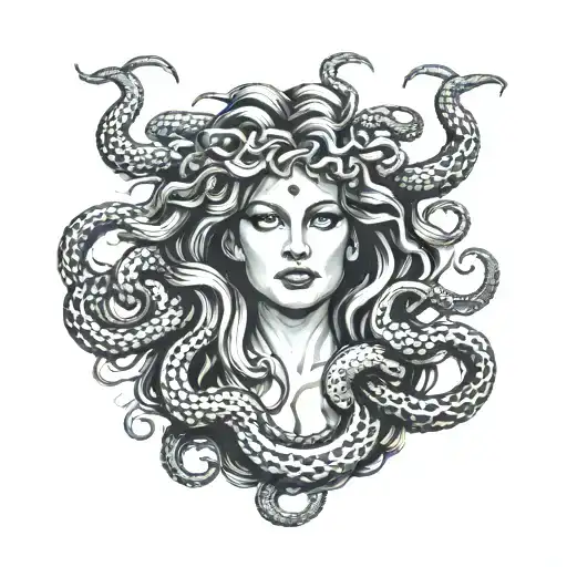 Medusa With Snakes