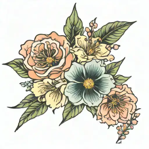 Birth Flower Bouquet