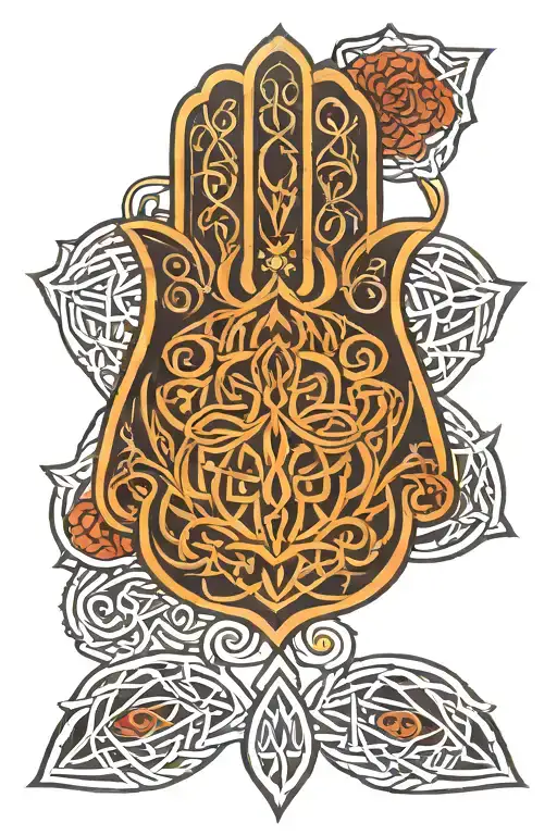 Hamsa With Celtic Knots