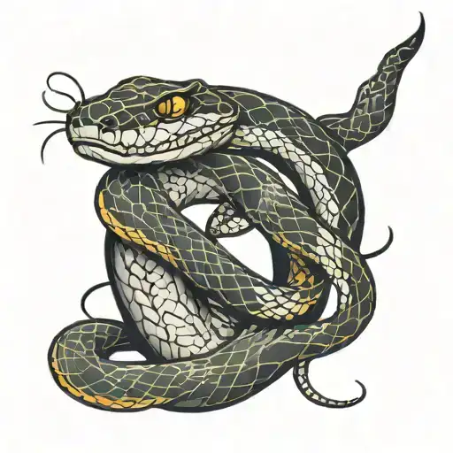 Symbolize The Story You Knew It Was A Snake Wrapped