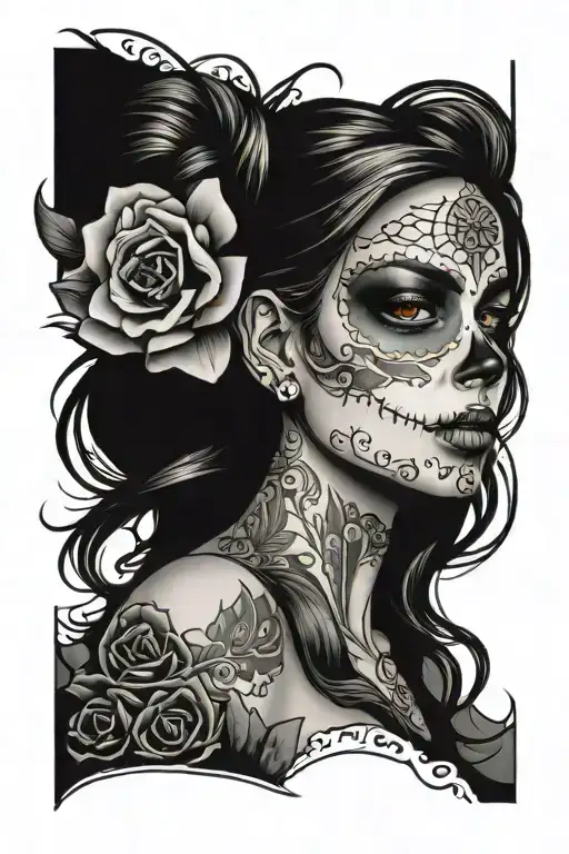 Day Of The Dead Girl Face