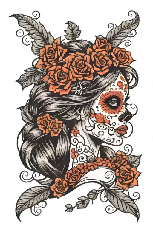 Day Of The Dead Girl Hair