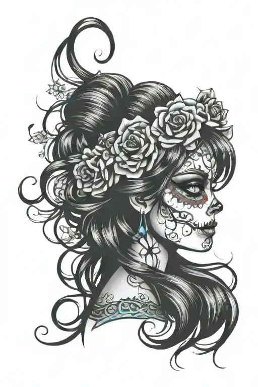 Day Of The Dead Girl Hair