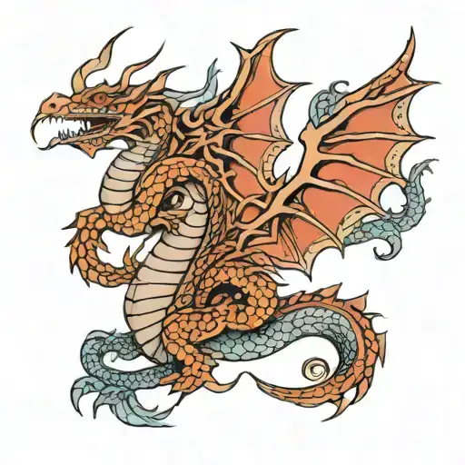 Dragon Detailed Illustration