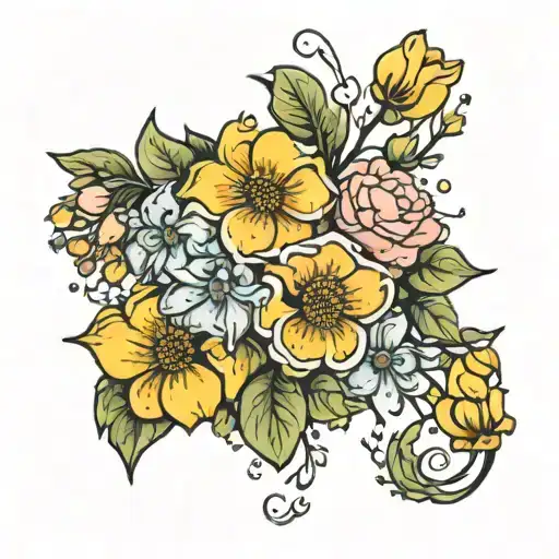Birth Flower Bouquet