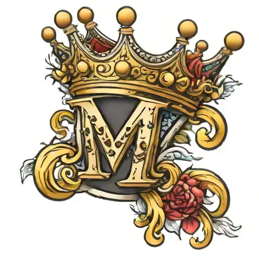 Crown Letter M