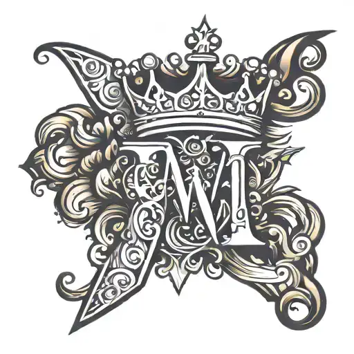 Crown Letter M