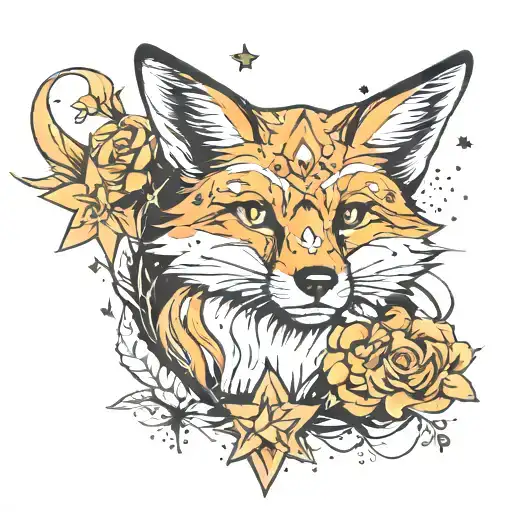 Fox And Stars