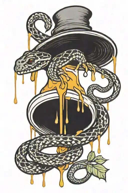 Dripping Honey With A Snake