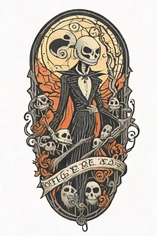 Nightmare Before Christmas Theme Sleeve