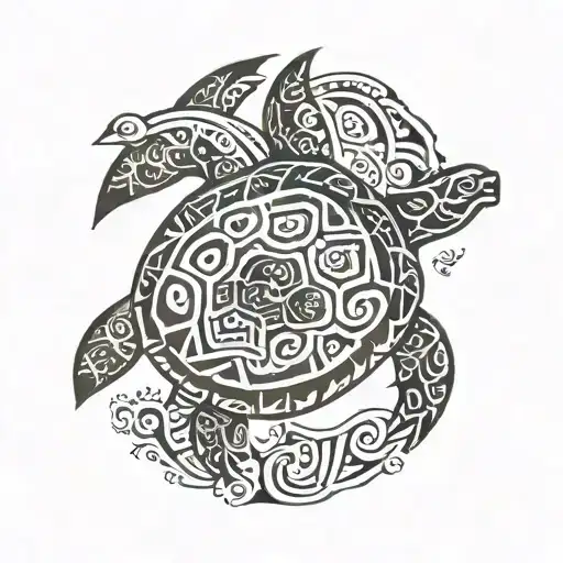 Tribal Pattern Turtle