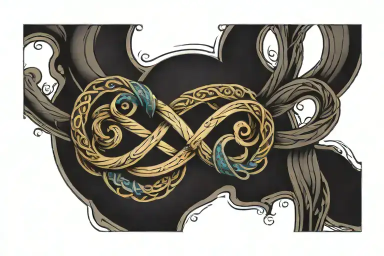 Infinity Symbol Intertwined