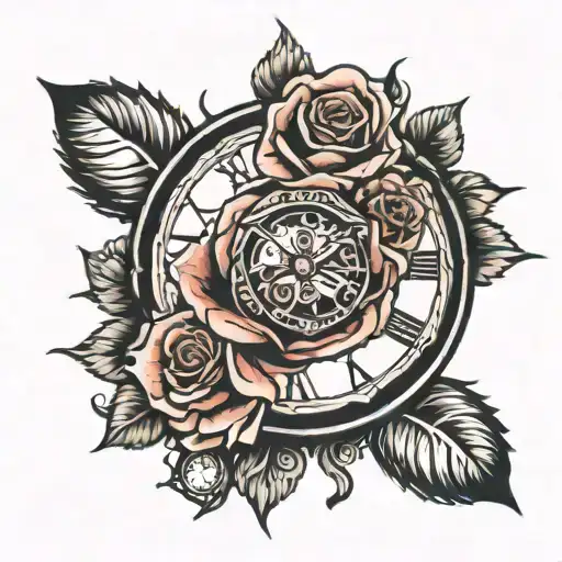 Rose And Clock
