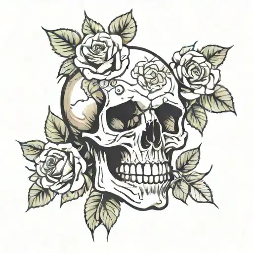 Skull Roses