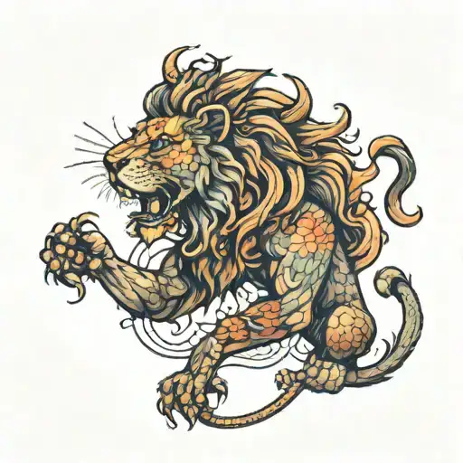 Lion With Scales