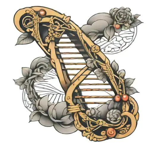 Dna On Forearm With Inscription