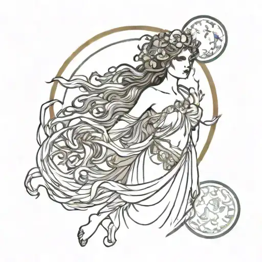 Greek Goddess Phoebe Godess Of The Moon