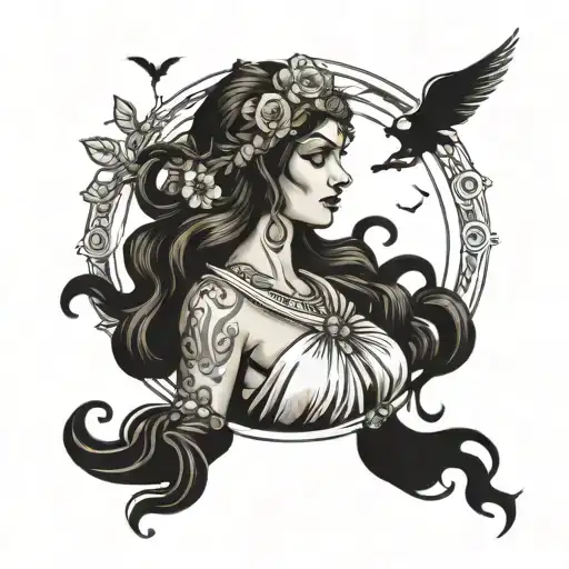 Greek Goddess Phoebe Godess Of The Moon