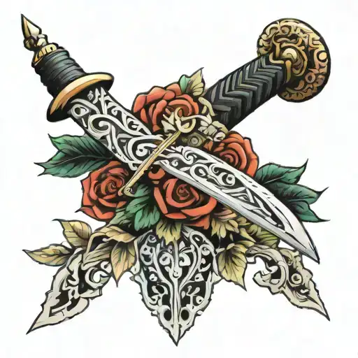 Dagger With Braided Handle