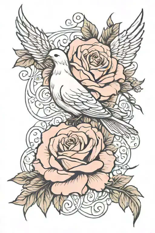 Dove Rose Rope Sleeve