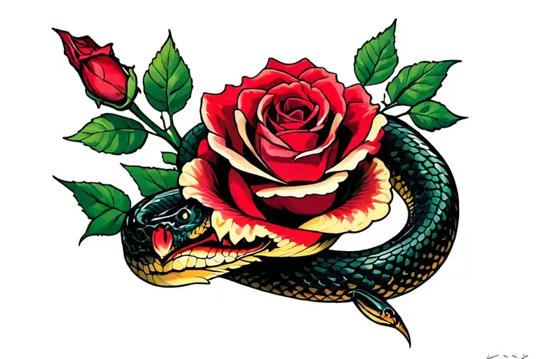 Snake And A Rose