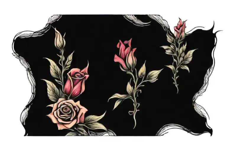 Rose And Gladiolus Flower