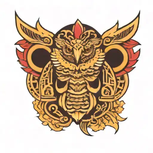 Polynesian Hawk Shoulder