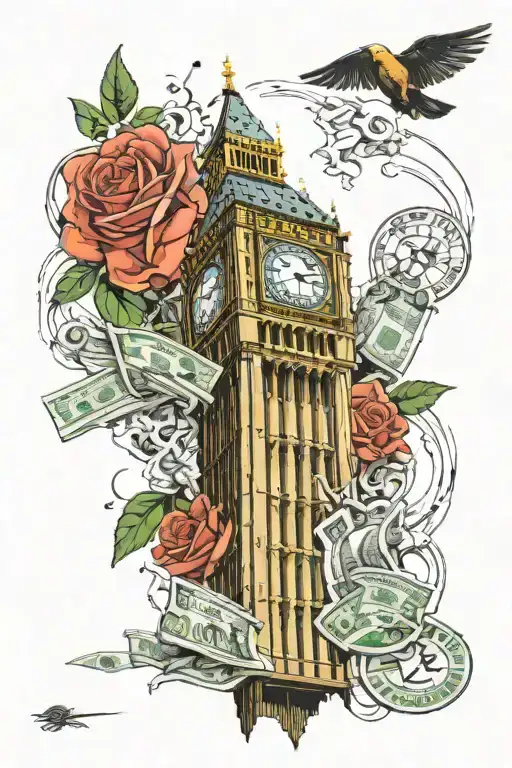 Big Ben Made Out Of Money