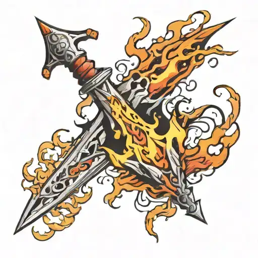 Dagger Flames Surrounding