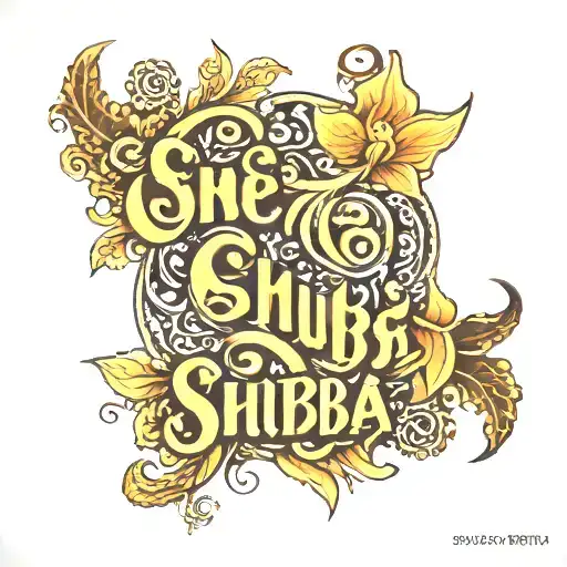 Sneha & Shubham Name Tattoo In One Word Written