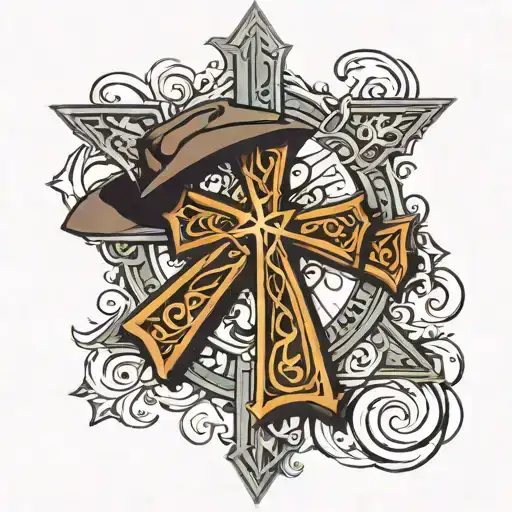 Cowboy Christian Cross