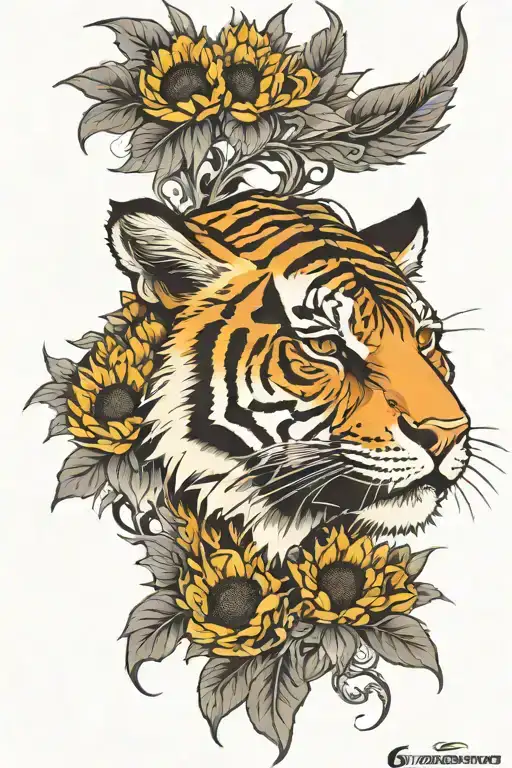 Sunflower Tiger
