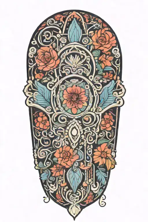 Art Nouveau Hamsa