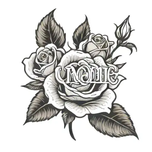 Name With A Rose Through It