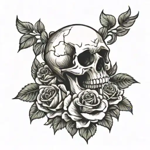 Skull Roses Growing