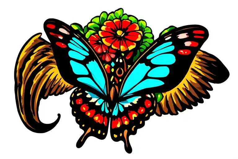 Mexican Butterfly With Tacos For Wings