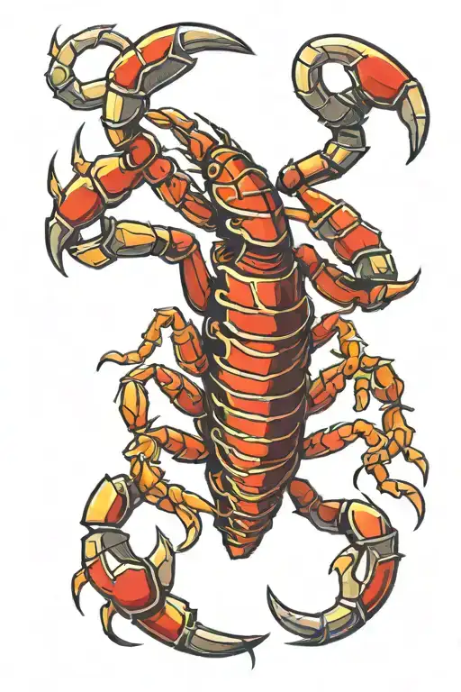 Scorpion With Metal Pincers