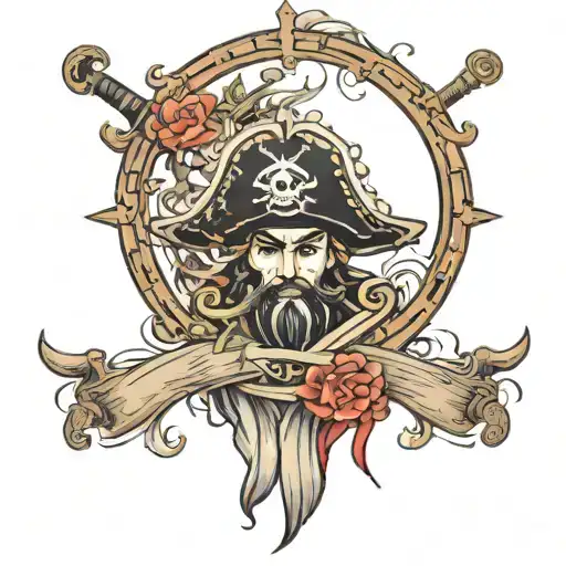 Pirate Chart Of Japan Style