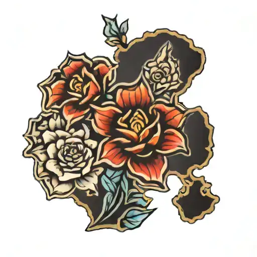 Michigan And Arizona State Outline