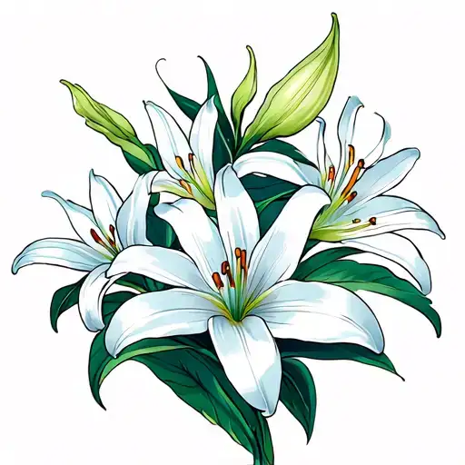 Lily Flowers In