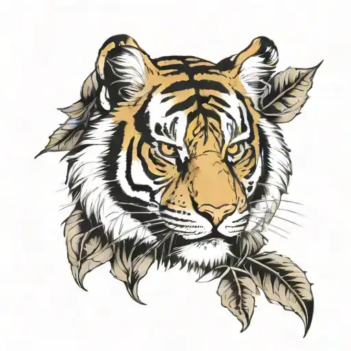 Half Human Half Tiger Eye With One Of The Tiger Eyes As A Sharigan