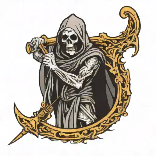 Reaper Holding A Scythe