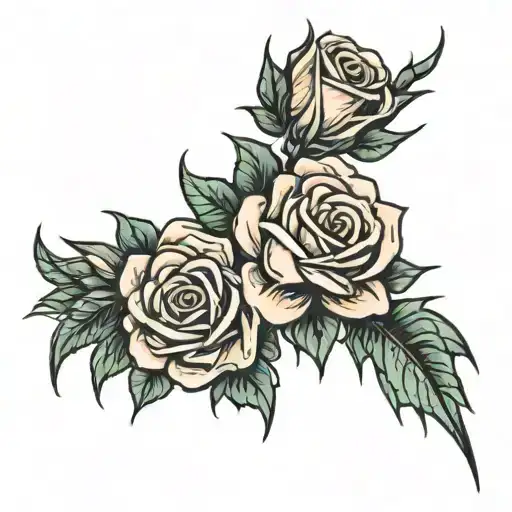 Spikey Rose Intertwined