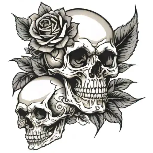Skull And Roses