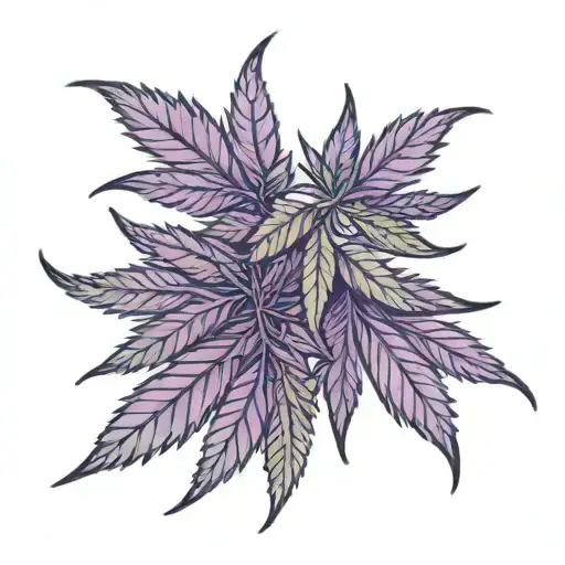 Purple Grow Crew Cannabis Leaf