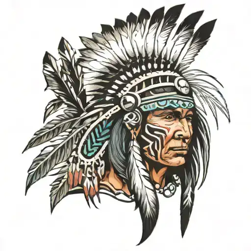 Comanche Native American Warrior